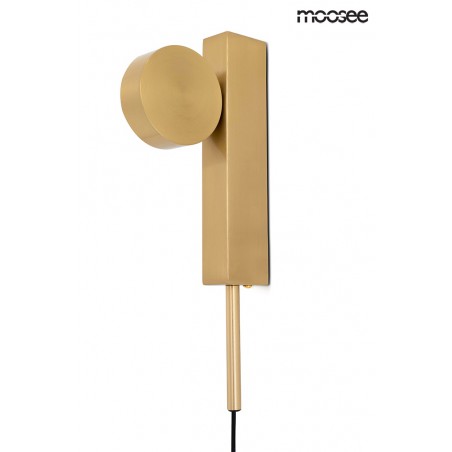MOOSEE lampa ścienna CLARID GOLD złota