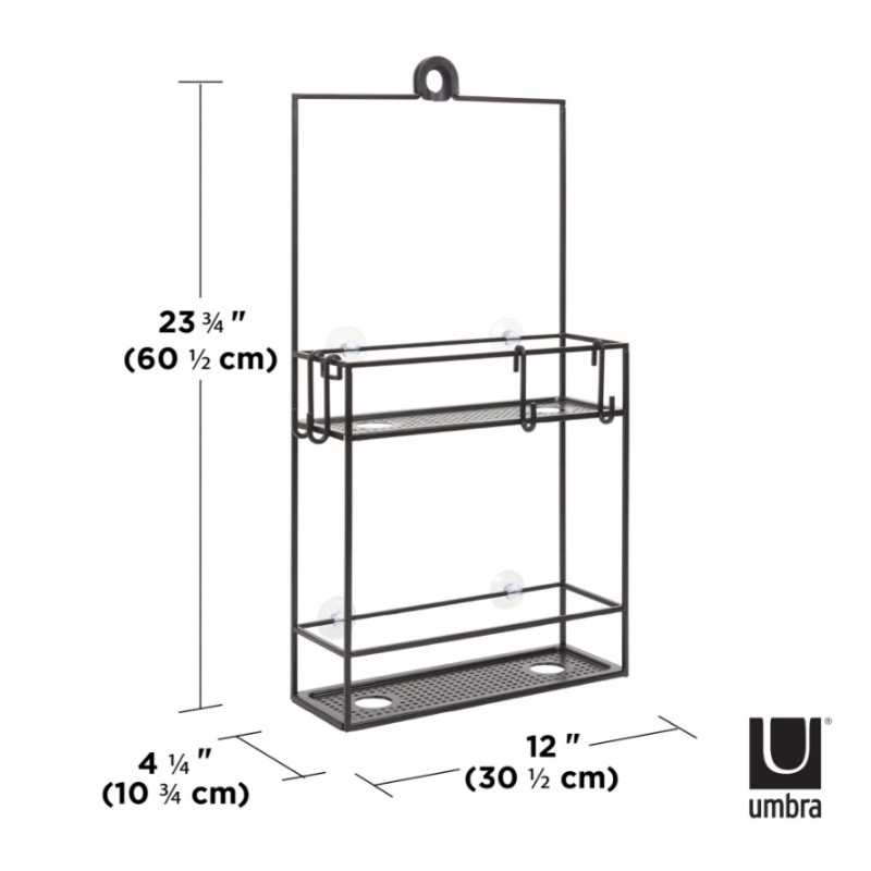 UMBRA półka prysznicowa CUBIKO czarna