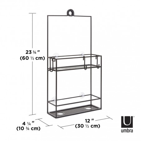 UMBRA półka prysznicowa CUBIKO czarna
