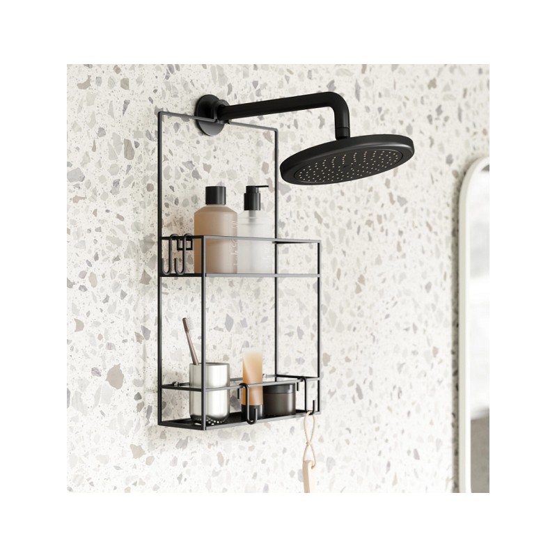 UMBRA półka prysznicowa CUBIKO czarna