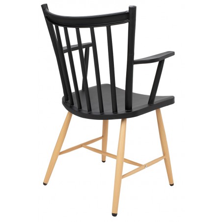 Krzesło MILA ARM czarne