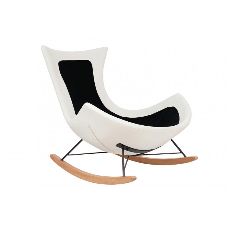 Fotel bujany OTILIA TEDDY biały