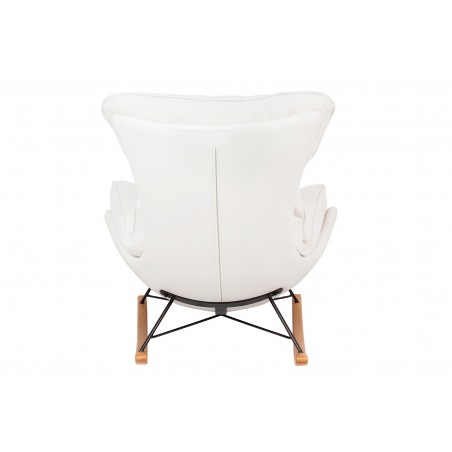 Fotel bujany OTILIA TEDDY biały