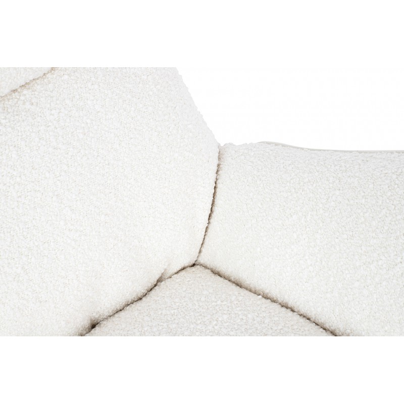 Fotel bujany OTILIA TEDDY biały