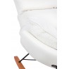 Fotel bujany OTILIA TEDDY biały