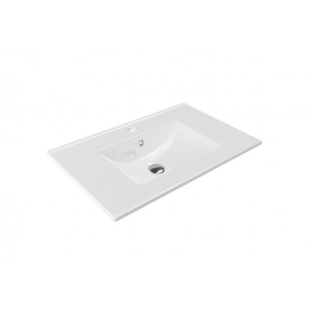 Excellent As Umywalka Meblowa 80x46, biała, z przelewem, z otworem na armaturę