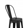 Krzesło barowe TOWER BIG BACK 76  ( Paris ) czarne