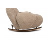 Fotel bujany PLUSH TEDDY ciemny beżowy