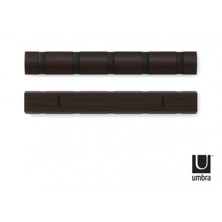 UMBRA wieszak na ubrania FLIP 5  - czarny orzech