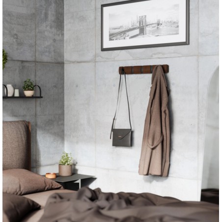 UMBRA wieszak na ubrania FLIP 5  - czarny orzech