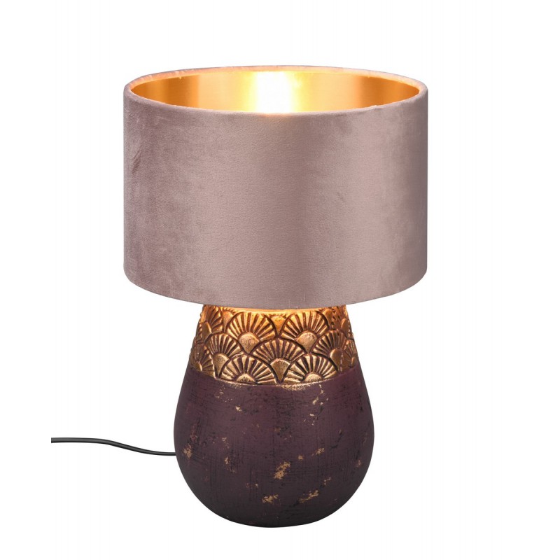 RL Lampa stołowa KIRAN R51231094 brązowy i odcienie brązu