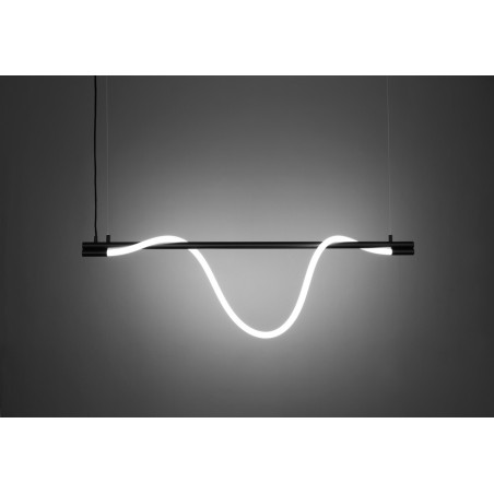 Zaho Lampa wisząca Spritzer 4000K 140 cm czarna