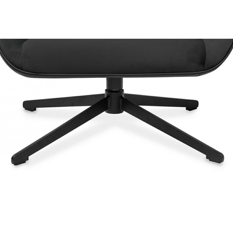 Fotel obrotowy VITA VELVET czarny PU