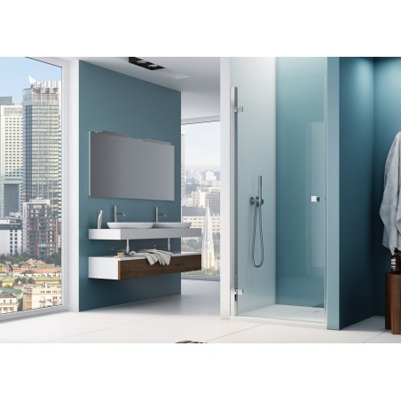 Sanswiss ANNEA Drzwi do wnęki jednoczęściowe z profilem przyściennym 750x2000 mm srebrny połysk