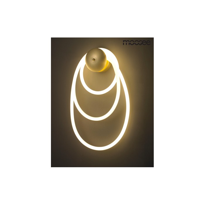 MOOSEE lampa ścienna SERPIENTE złota