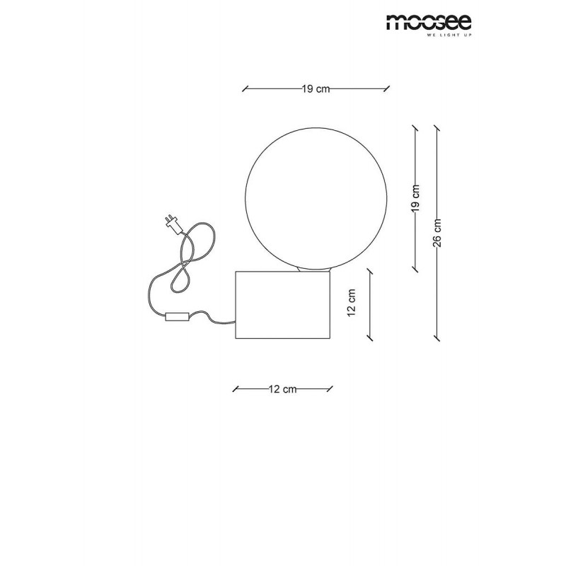 MOOSEE lampa stołowa PARLA 20 złota