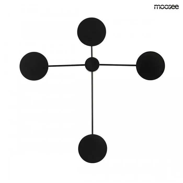 MOOSEE lampa ścienna SHADOW 4 czarna