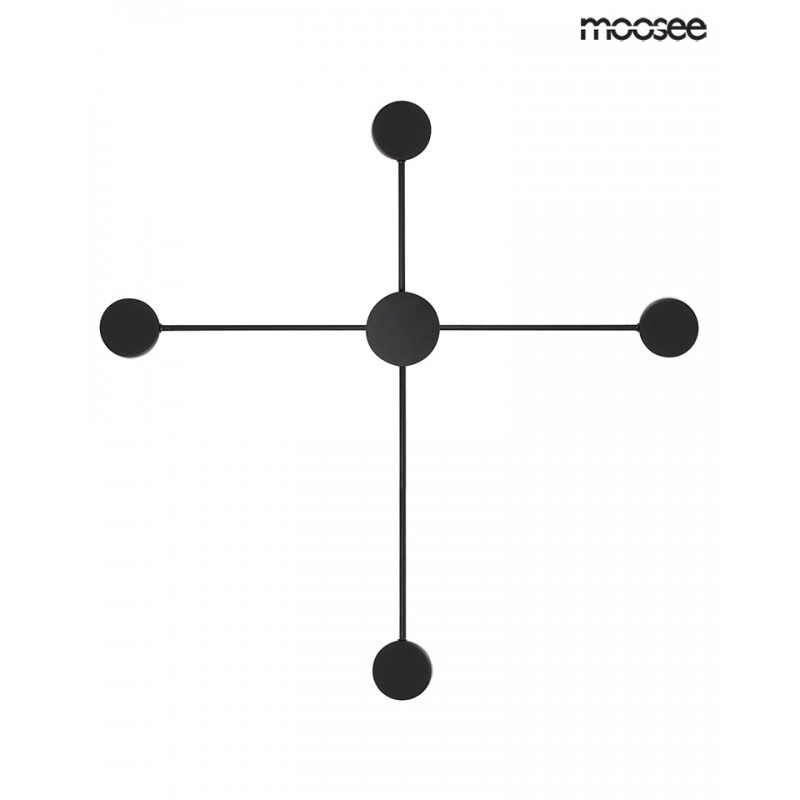 MOOSEE lampa ścienna SHADOW 4 czarna