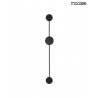 MOOSEE lampa ścienna SHADOW 2 czarna