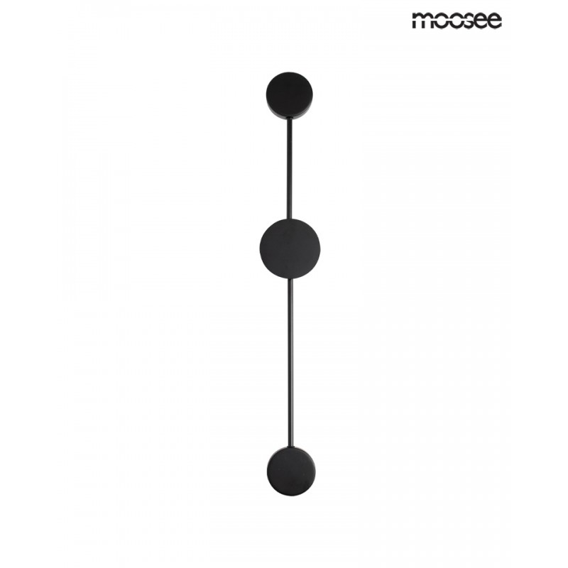 MOOSEE lampa ścienna SHADOW 2 czarna