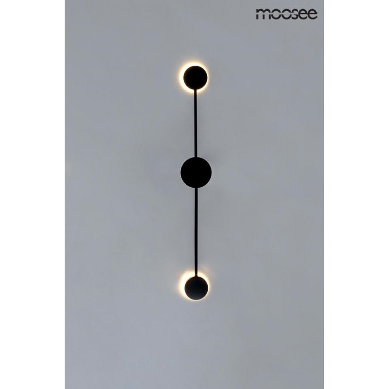 MOOSEE lampa ścienna SHADOW 2 czarna