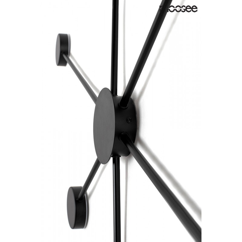 MOOSEE lampa ścienna SHADOW 6 czarna