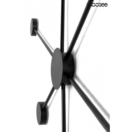 MOOSEE lampa ścienna SHADOW 6 czarna