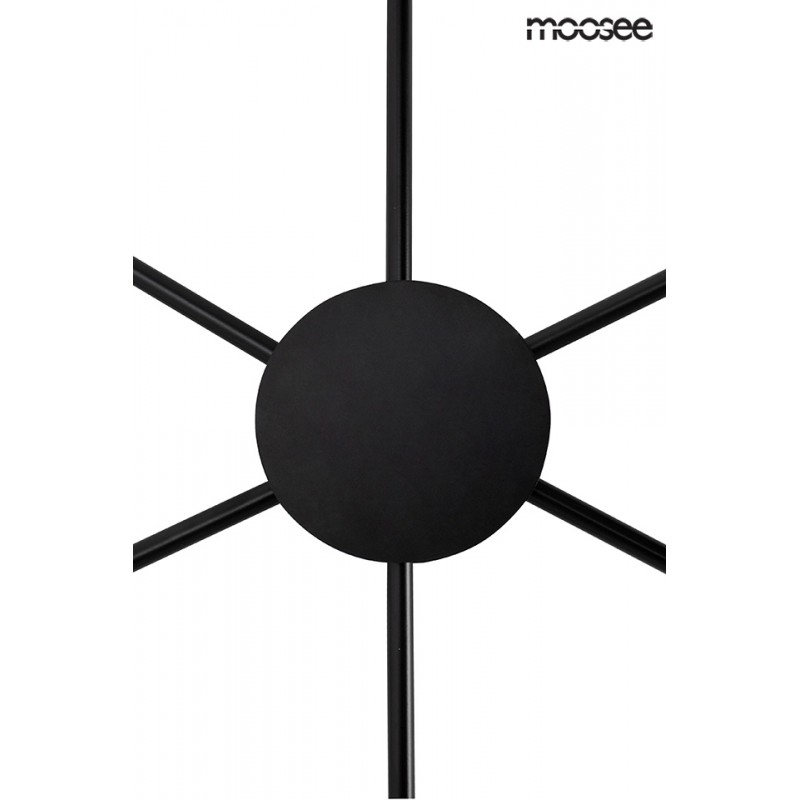 MOOSEE lampa ścienna SHADOW 6 czarna
