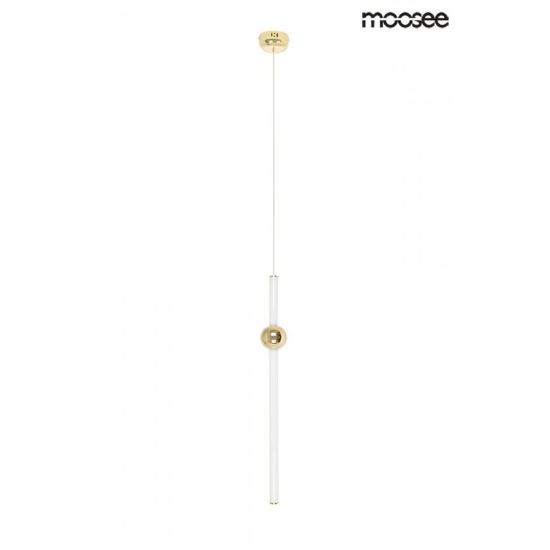 MOOSEE lampa wisząca LIBRA 90 IN  biała / złota