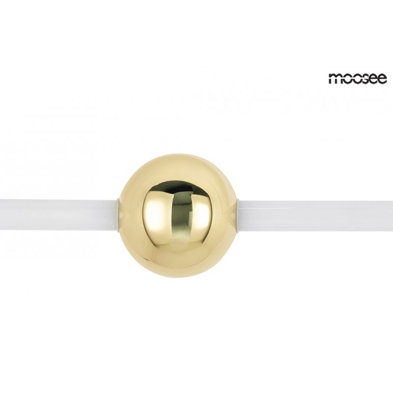 MOOSEE lampa wisząca LIBRA 90 IN  biała / złota