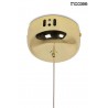 MOOSEE lampa wisząca LIBRA 90 IN  biała / złota