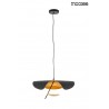 MOOSEE lampa wisząca STING RAY 40 czarna / złota