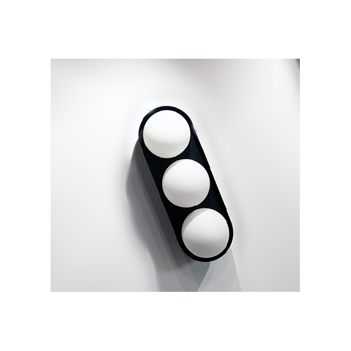 MOOSEE lampa ścienna DROPS 3 czarna