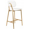 Krzesło barowe FABIOLA BOUCLE białe