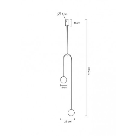 MOOSEE lampa wisząca LOW czarna
