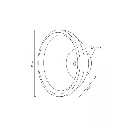 MOOSEE lampa ścienna FARO miedziana