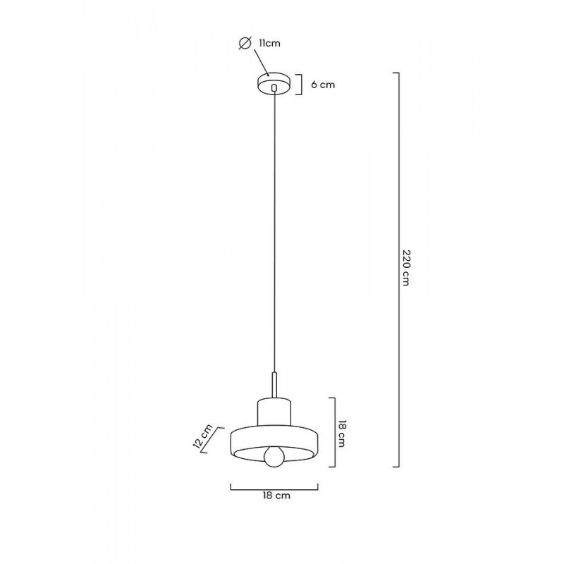 MOOSEE lampa wisząca ARCO - złota, marmur