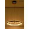MOOSEE lampa wisząca SATURNUS 70 złota - LED, kryształ, stal szczotkowana