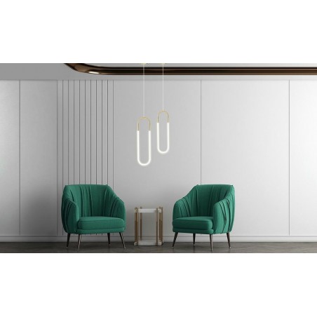 MOOSEE lampa wisząca PUZO S złota