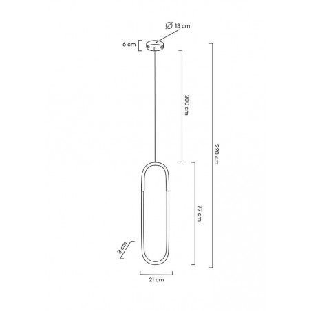 MOOSEE lampa wisząca PUZO L złota