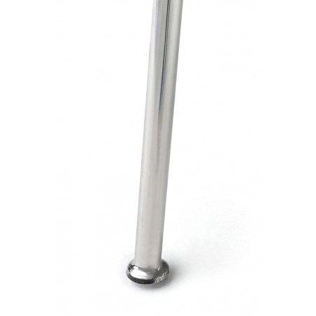 Fotel COZY z podnóżkiem, musztardowy.21 - wełna kaszmirowa, stal polerowana