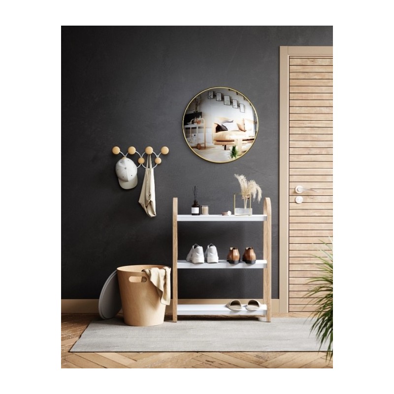 UMBRA wieszak na ubarnia DOTSY 7  biało naturalny