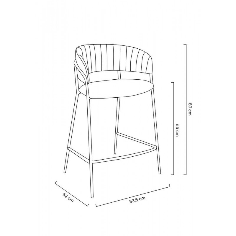 Krzesło barowe MARGO khaki / beżowe