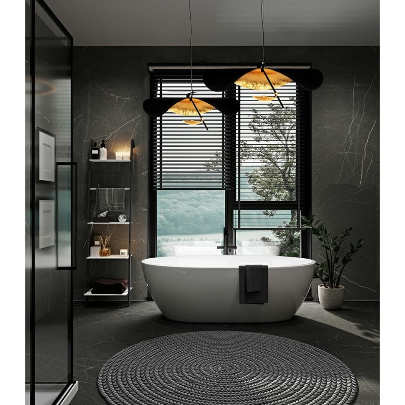 MOOSEE lampa wisząca STING RAY 40 czarna / złota