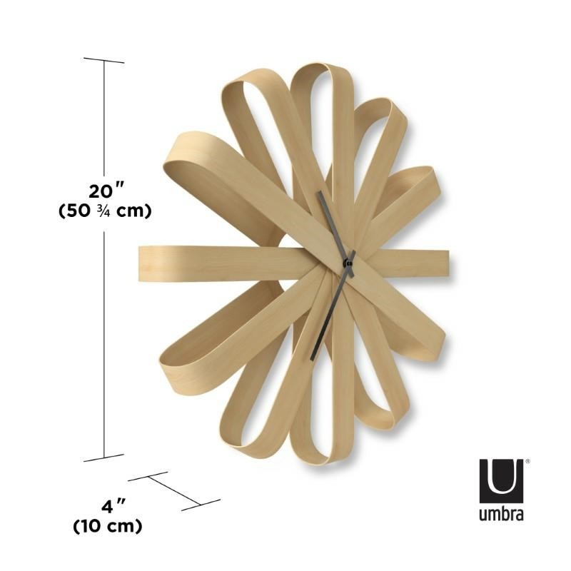 UMBRA zegar RIBBONWOOD  -natural