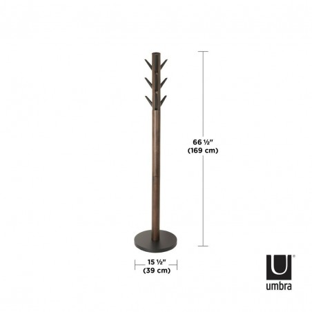 UMBRA wieszak na ubrania FLAPPER orzech - drewno