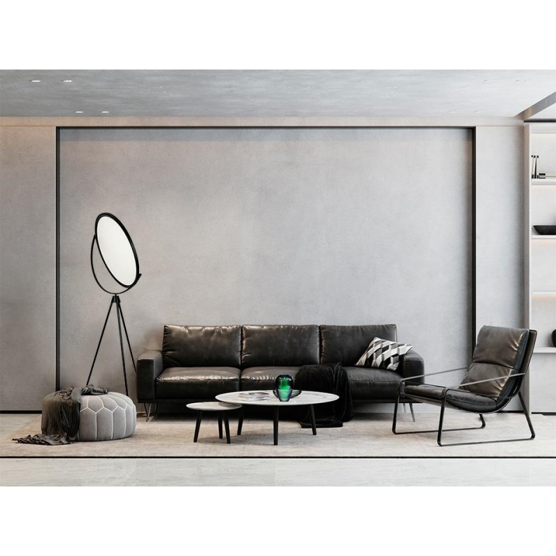 Lampa podłogowa MOON FLOOR - metal, akryl