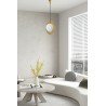 Lampa wisząca AURORA złota - szkło, metal