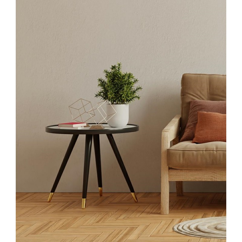 Stolik PADRINO 60 - MDF, drewno, metal