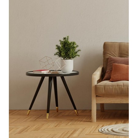 Stolik PADRINO 60 - MDF, drewno, metal